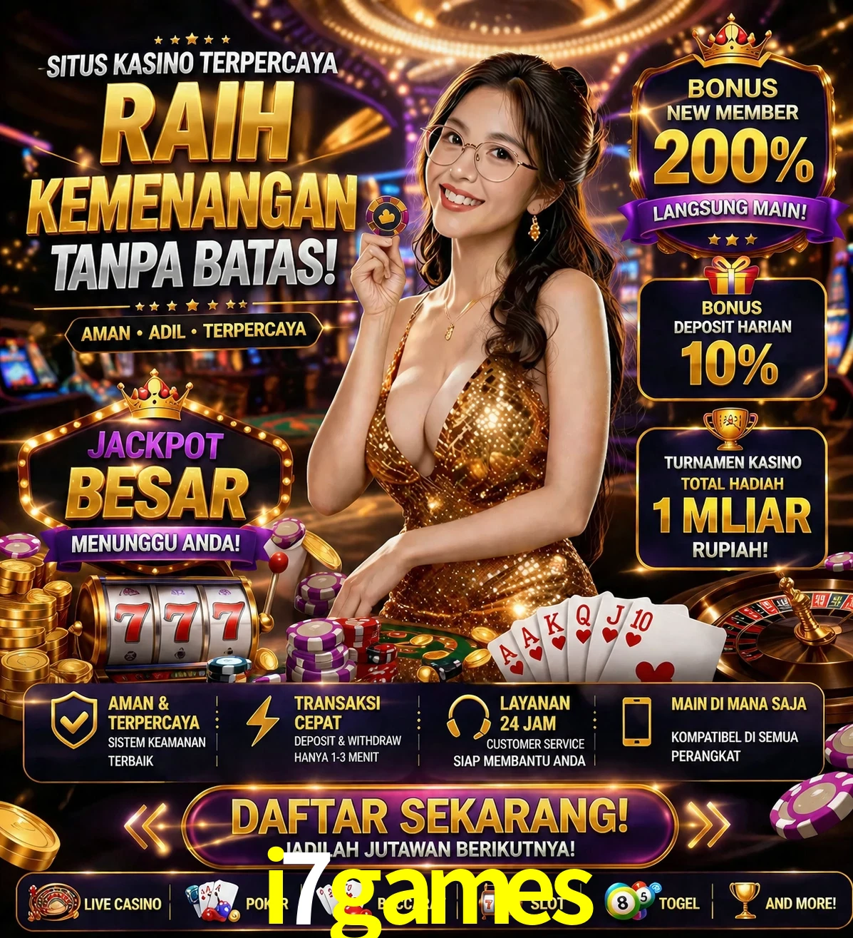 Roleta e blackjack i7games